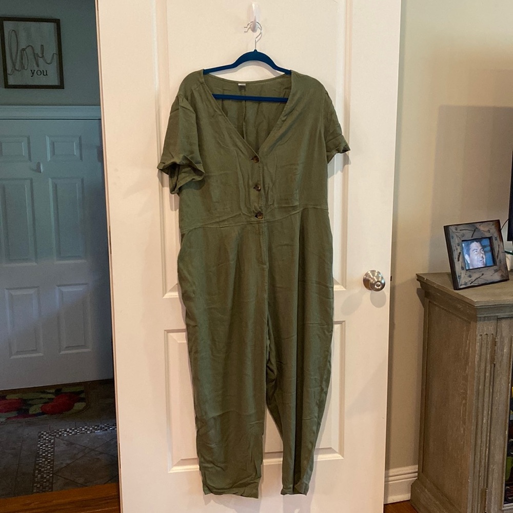 Olive green jumpsuit